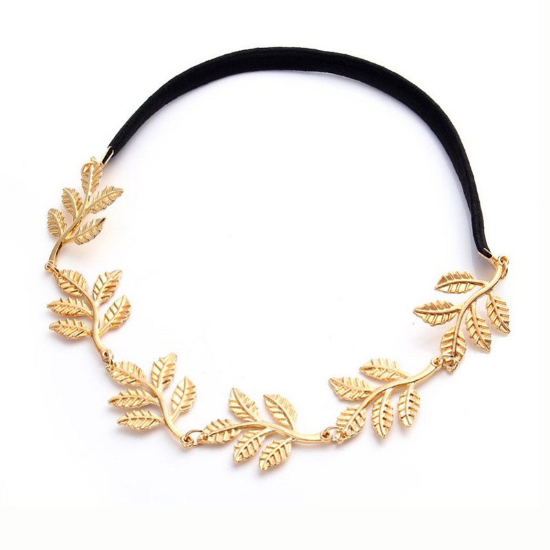 Simple metal tree leaf headband Gold - Shop at LoveMi