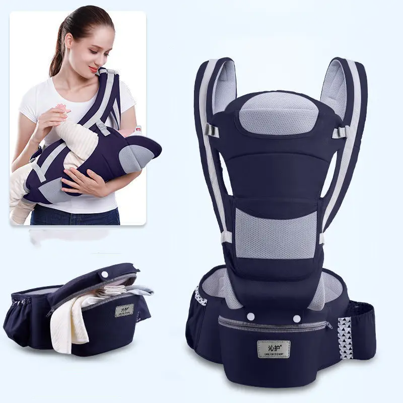 Ergonomic Baby Carrier Infant Hipseat 3 in 1 Front