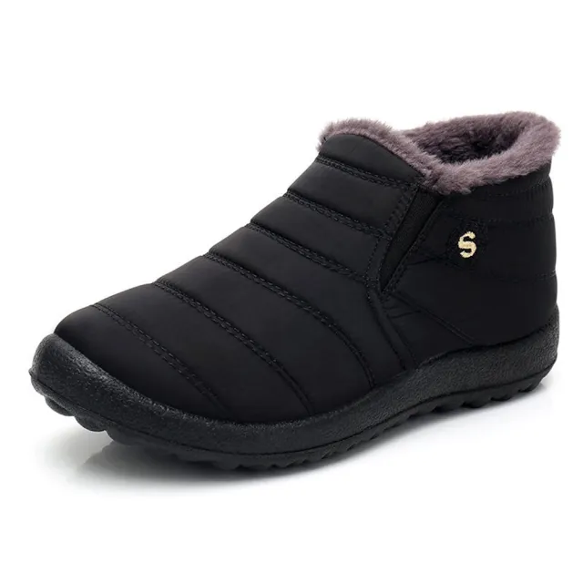 Non slip thickened warm snow boots Black - Shop at LoveMi