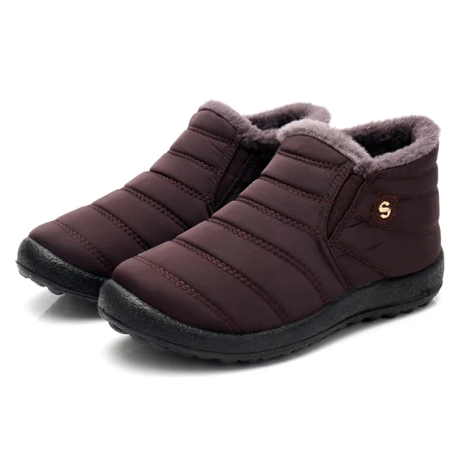 Non slip thickened warm snow boots Coffee - Shop at LoveMi