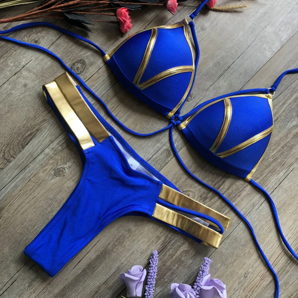 Bronzing bikini - Blue