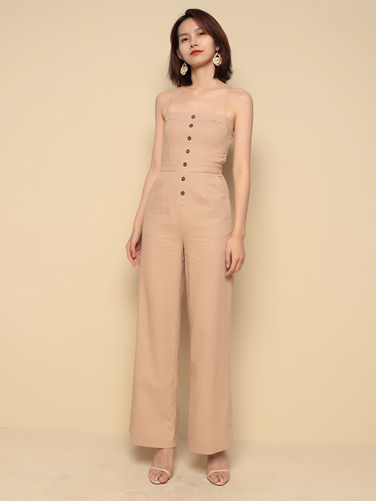 Women's suspenders jumpsuit