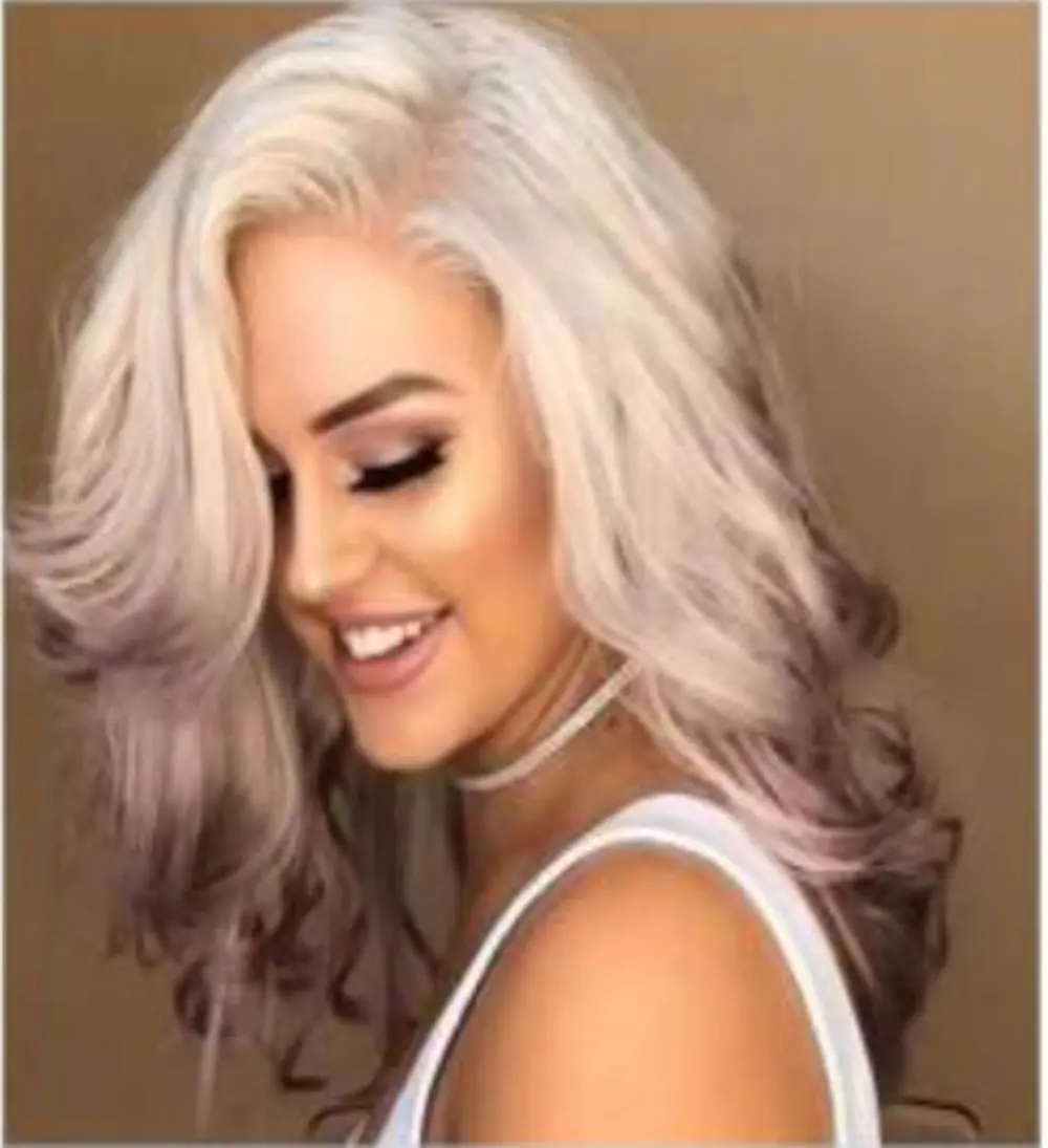 Gradient Lilac Long Straight Hair