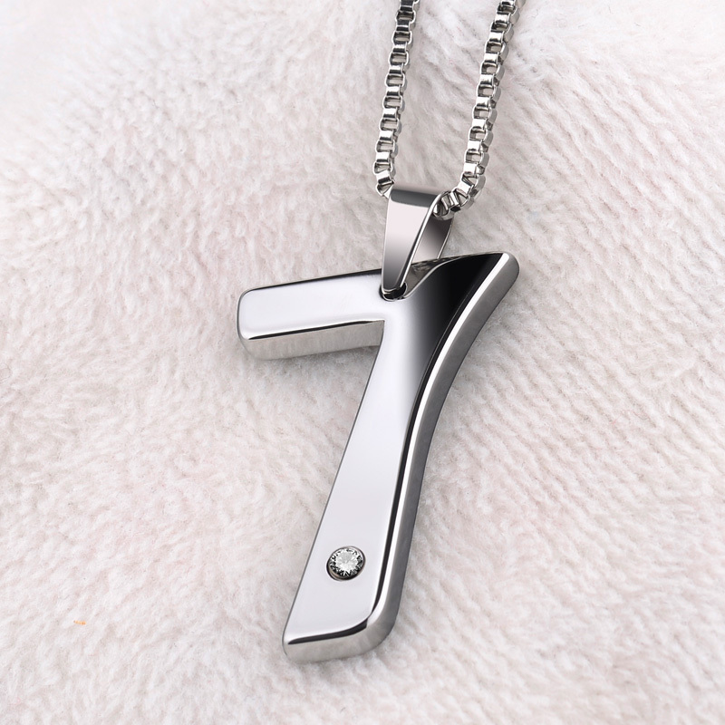 Arabic numeral Tanabata necklace