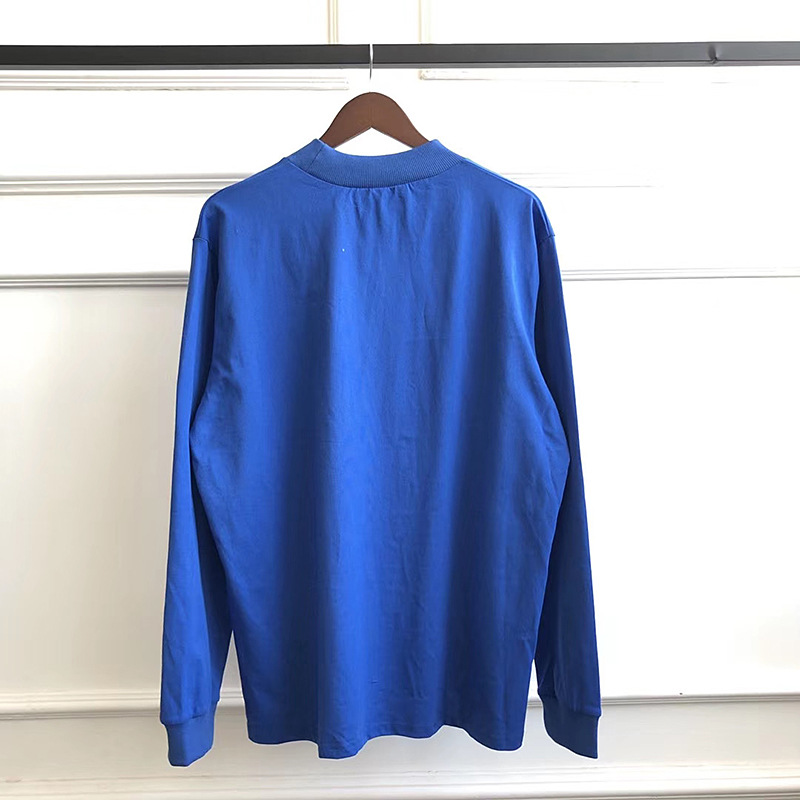 Round neck long sleeve cotton bottoming shirt