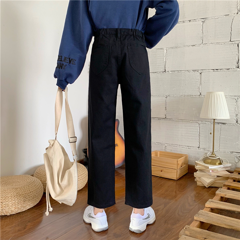 Loose straight wide leg pants