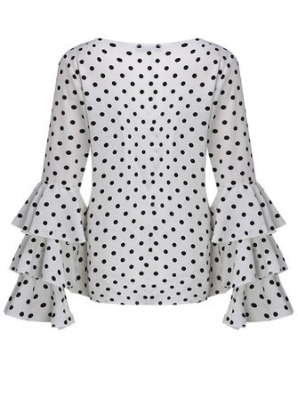 Chiffon Shirt Long Sleeve Vintage Chiffon Retro Shirt