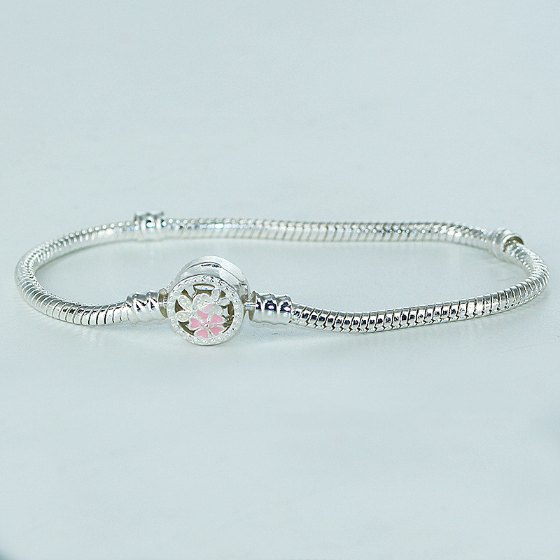 Rose silver bracelet