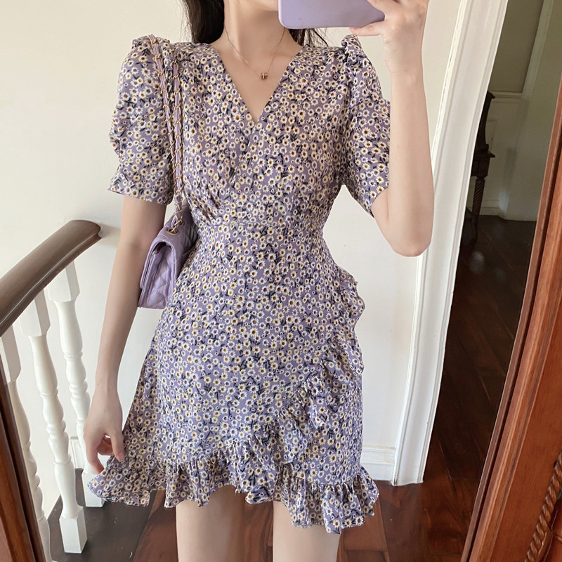 Lace Taro Purple Dress