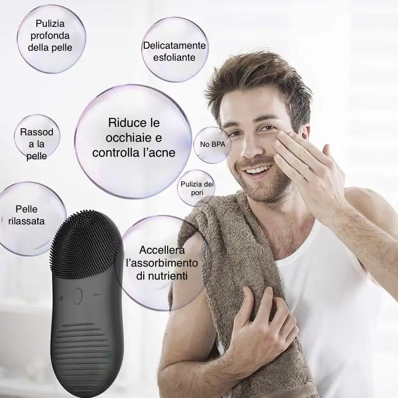 New silicone sonic electric face washer