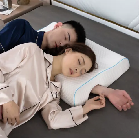 Couples Pillow Arched Cuddle with Slow Rebound Memory Foam