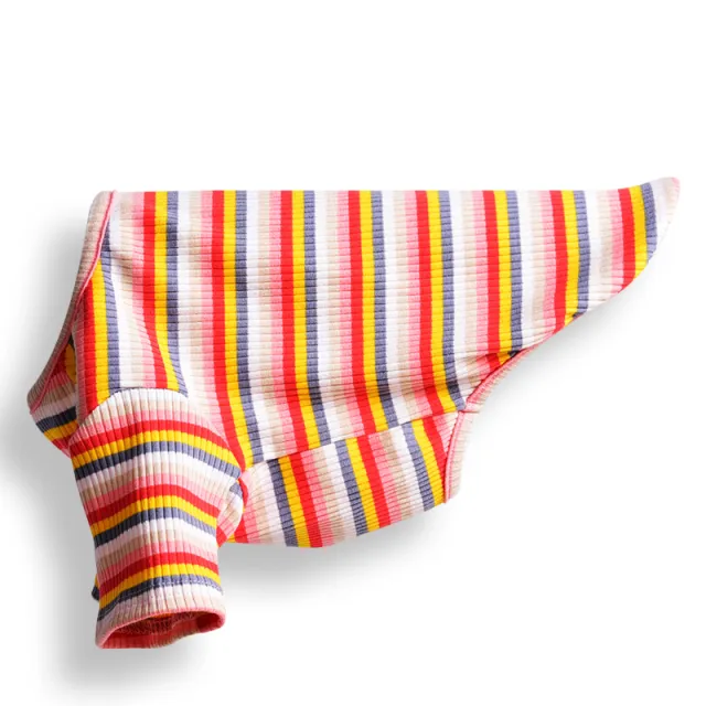 Summer Thin Cotton Breathable Striped T shirt For Dogs And Cats Red - Shop at LoveMi