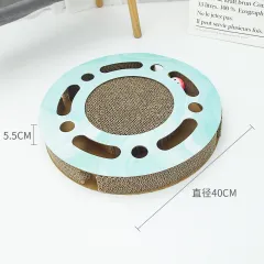 Large cat toy cat scratch board - Round - View 1