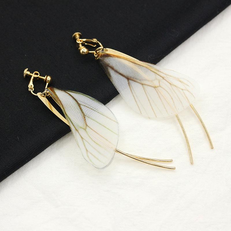 Simple wind butterfly wing earrings