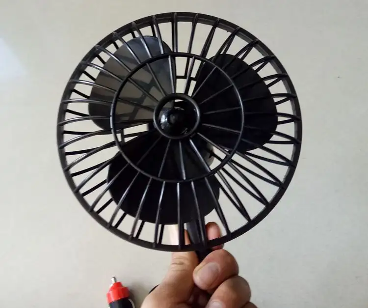 4 inch car mini with suction cup fan