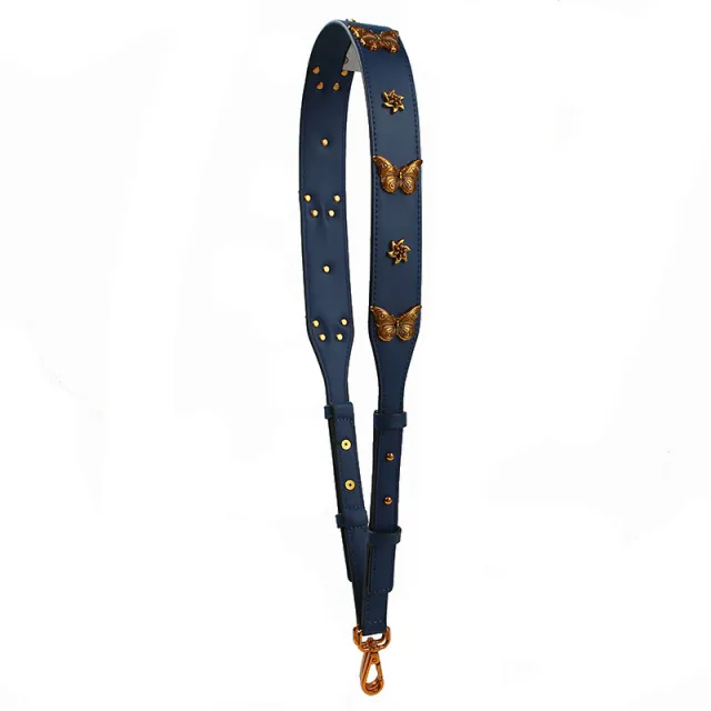 Gold butterfly women's bag wide shoulder belt Gold - Shop at LoveMi