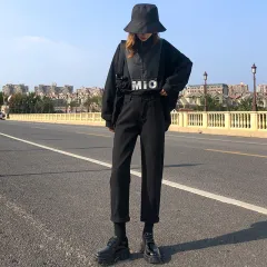 Jeans women wide leg pants women pants - Black - View 1
