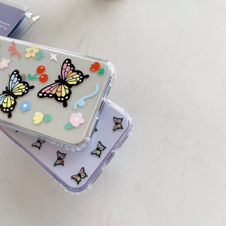 Color butterfly phone case