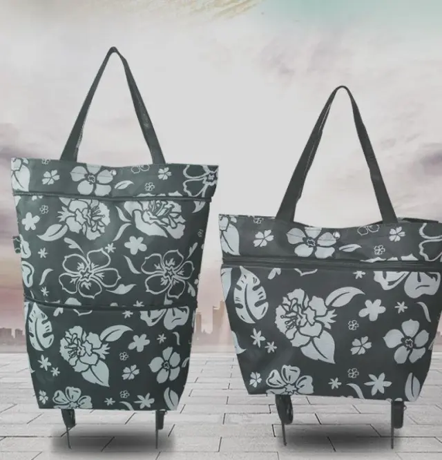 Seniors pulling a car travel bag Green - Shop at LoveMi