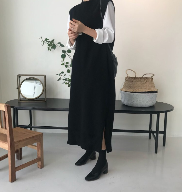 Versatile vest knit dress