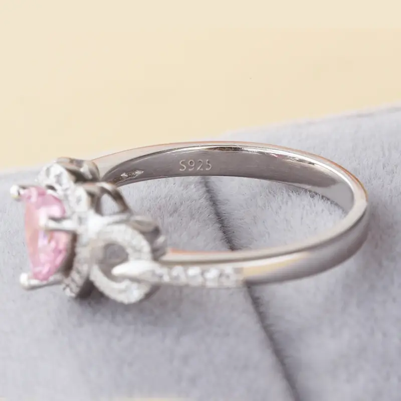 Love Heart Silver Ring