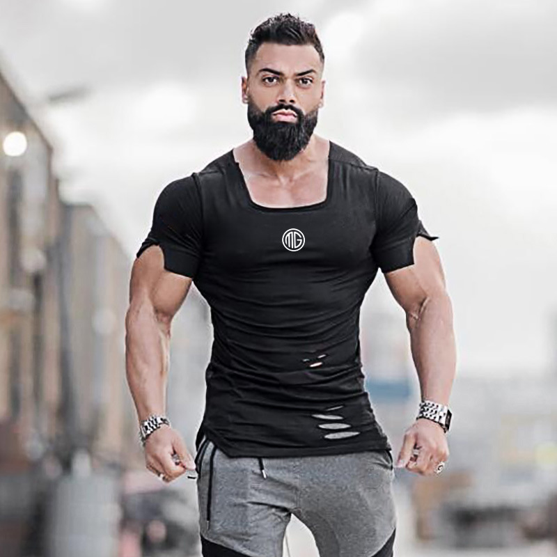 Slim fit fitness short sleeve