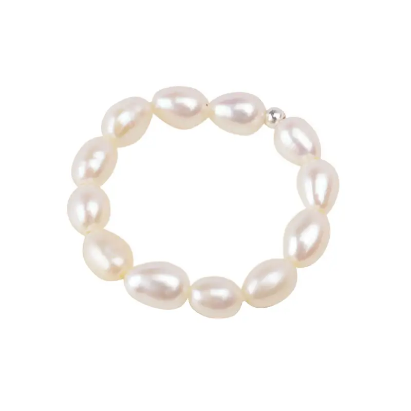 Natural freshwater pearl ring