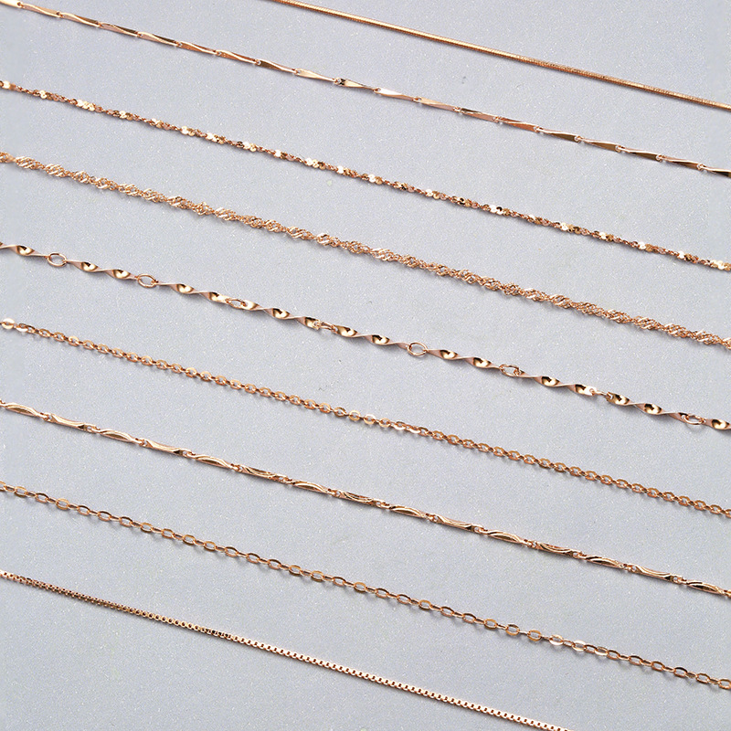 Title 4, Rose Gold Clavicle Necklace