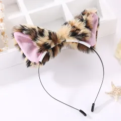 Anime performance headwear props - Leopard Print - View 1