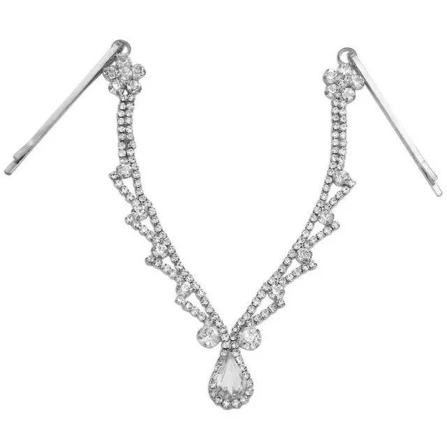 Simple droplet forehead chain Silver - Shop at LoveMi