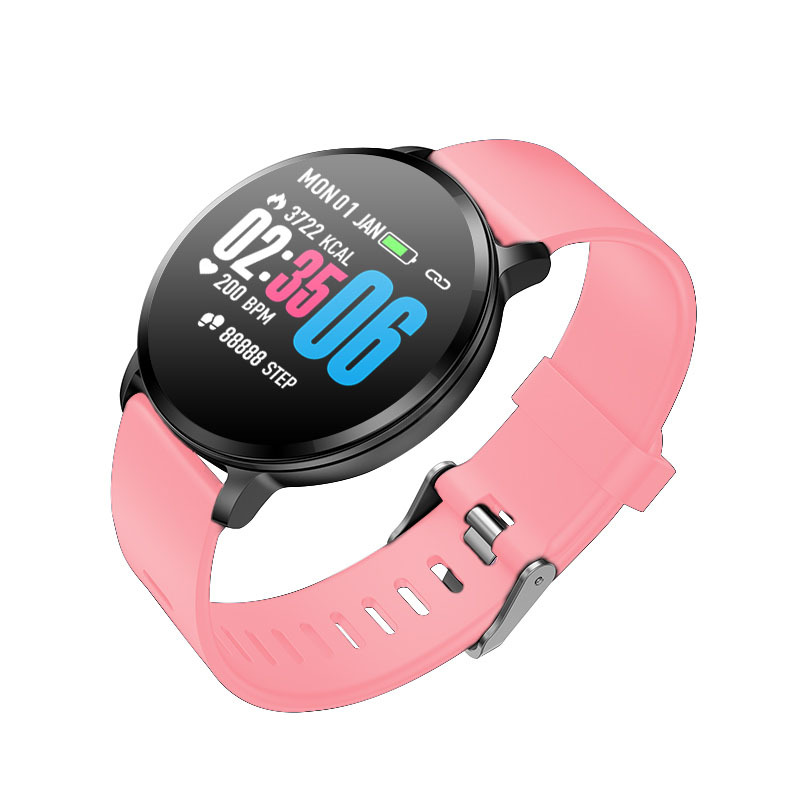 Smart bracelet large screen watch – Black pink