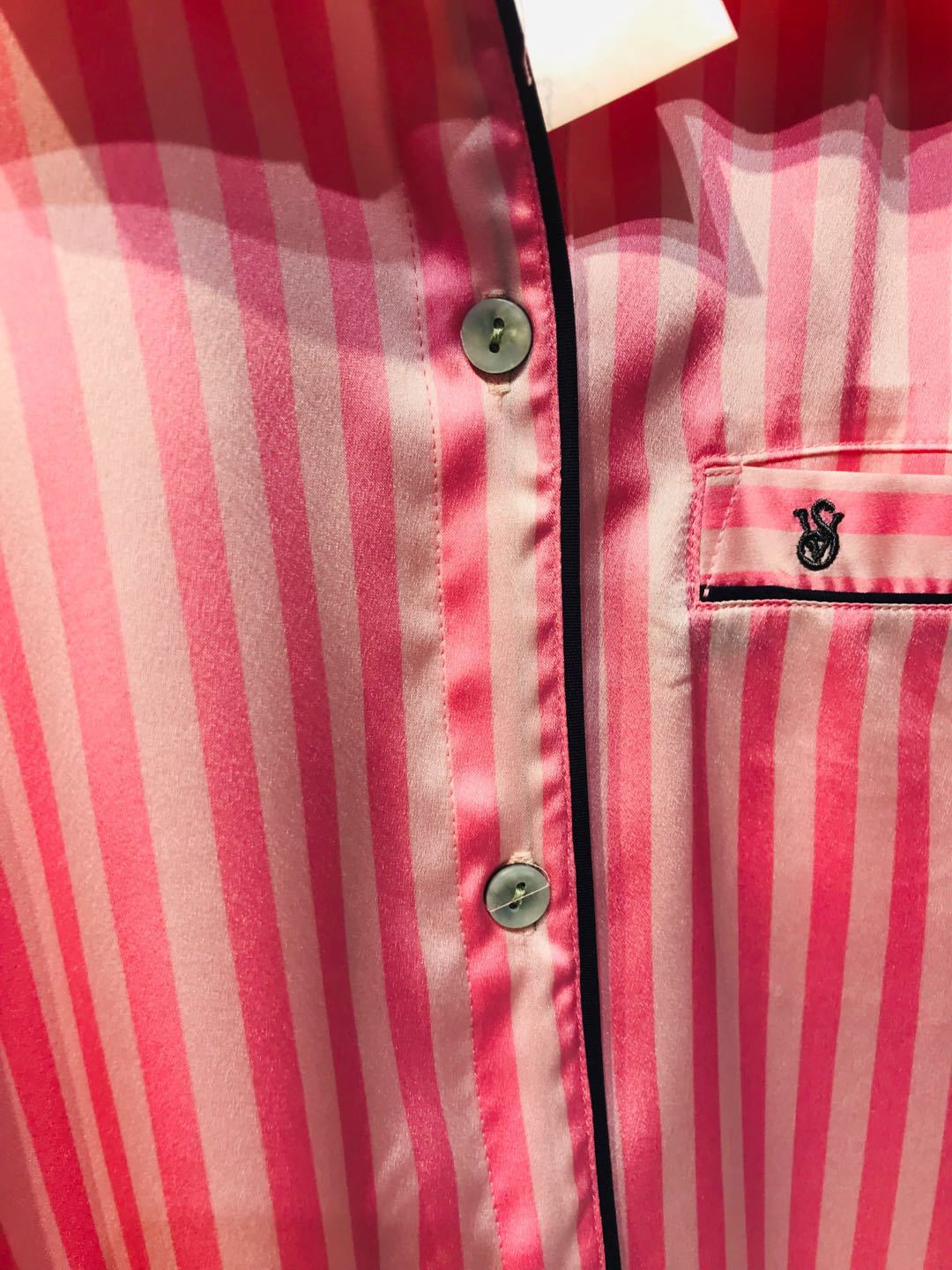 Stripe Print short sleeve Shorts Set