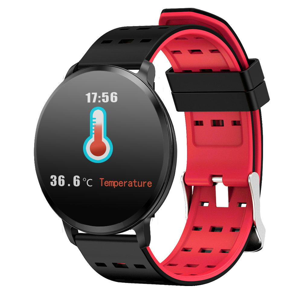 Smart bracelet large screen watch – Black red