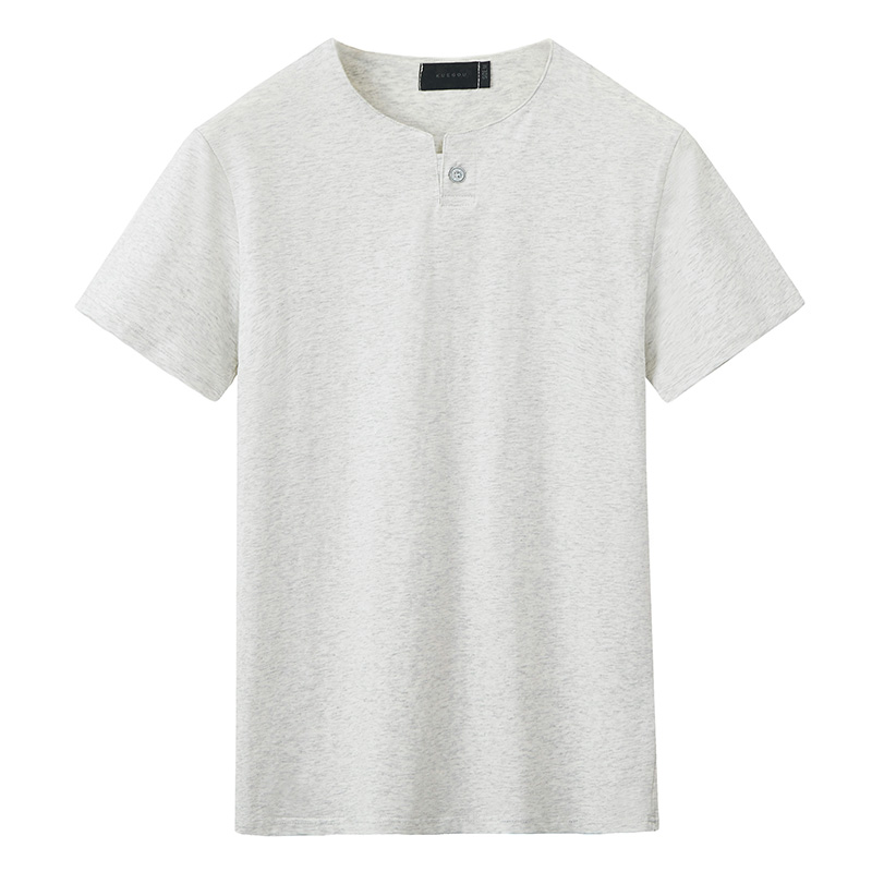 V-neck solid color shirt short sleeve T-shirt