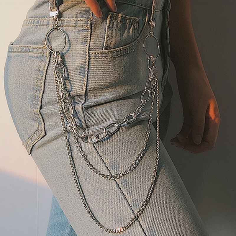 Tassel geometric waist chain