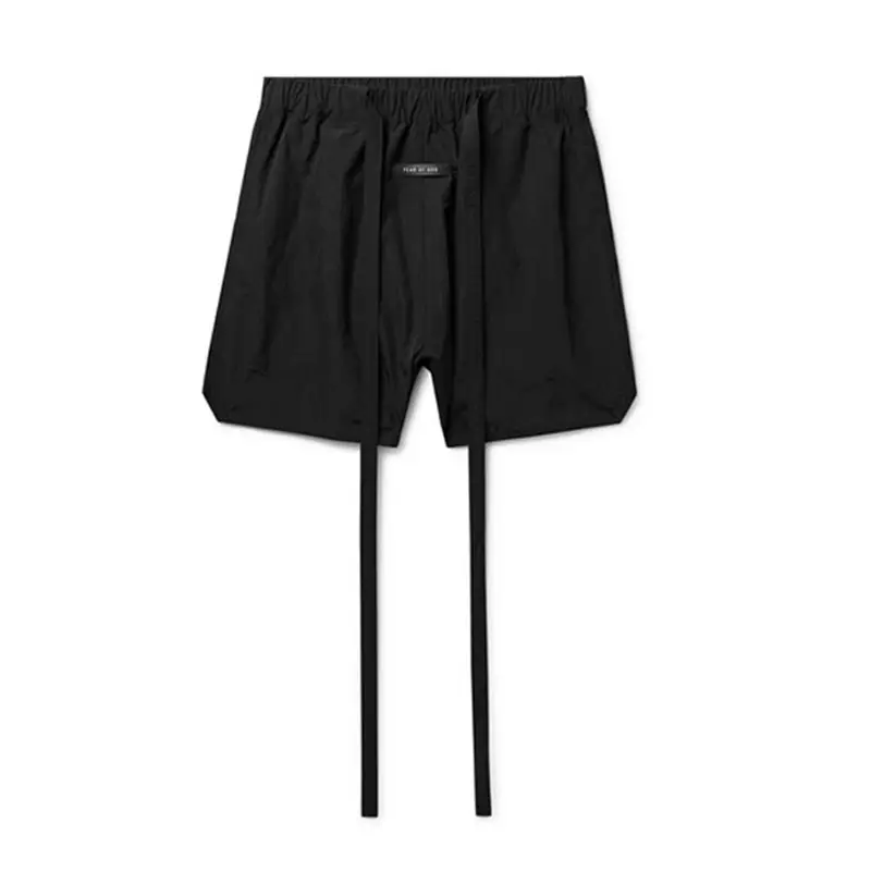 Summer men's black streamer high street shorts