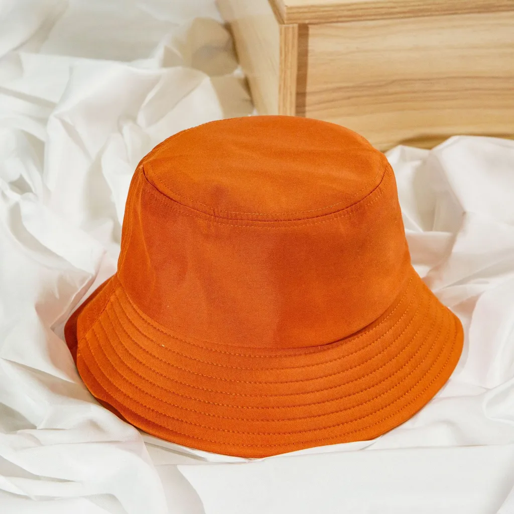 Solid color fisherman hat - Orange