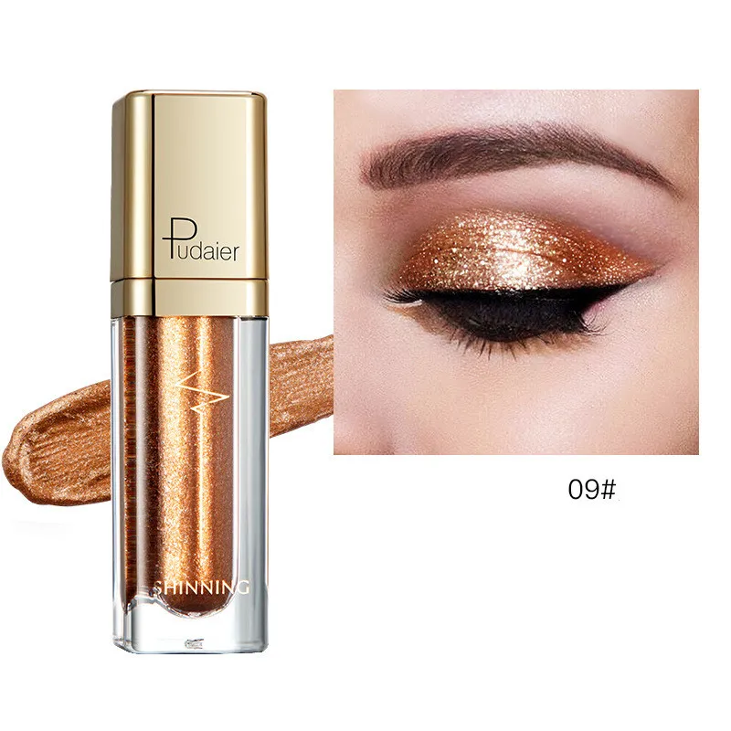 18-color glitter eyeshadow - Light Orange