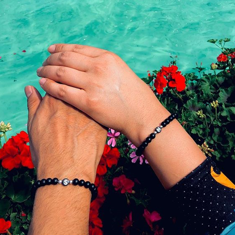 English 24 capital letter bracelet