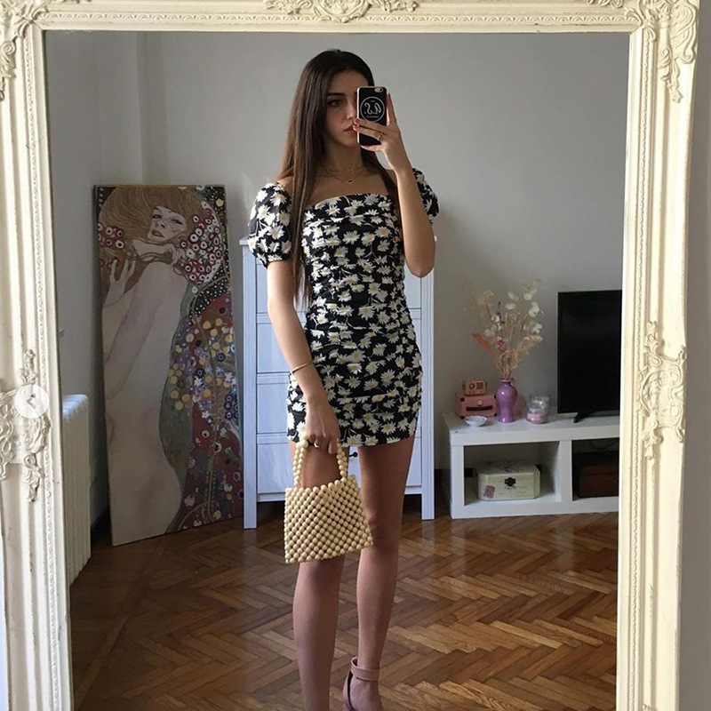 Floral slim fit hip dress