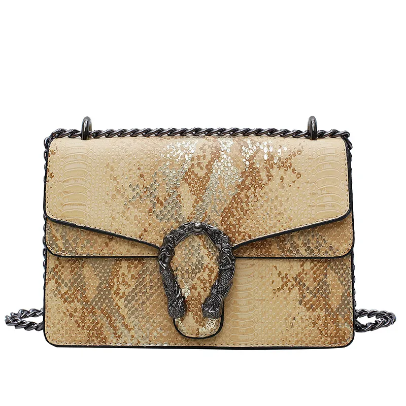 Snake cross shoulder bag - Yellow