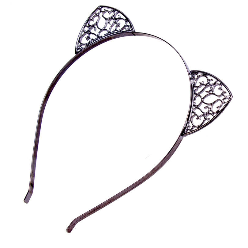 Shiny cat ear headband Black - Shop at LoveMi