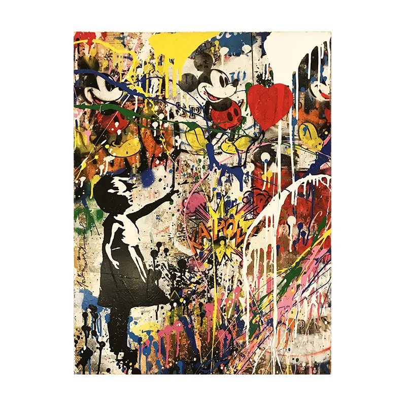Banksy street graffiti decorative painting - No Frame