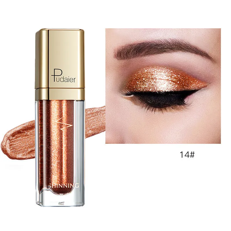 18-color glitter eyeshadow - Sunset Orange