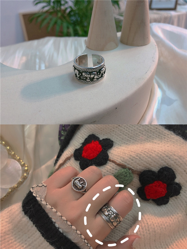 Vintage Thai Silver Multilayer Ring