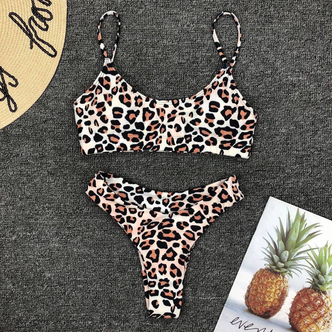 Leopard print bikini