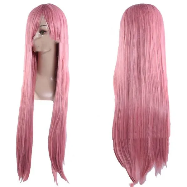 Anime wig, long straight hair Smoke Pink - Shop at LoveMi