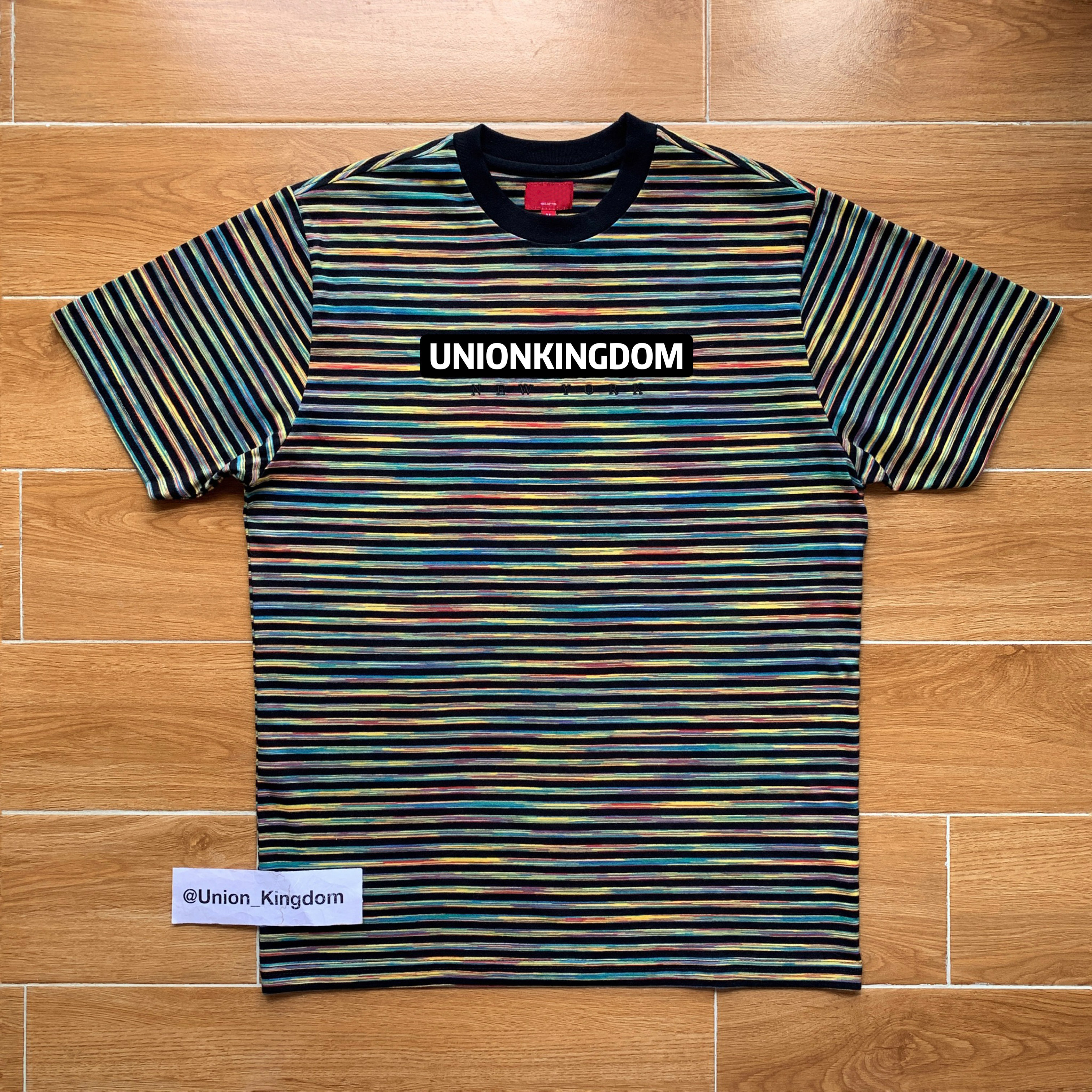 Title 4, Embroidered striped short sleeve