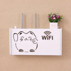 Eco friendly hanging Wifi Router Storage Boxes - Cat - View 1
