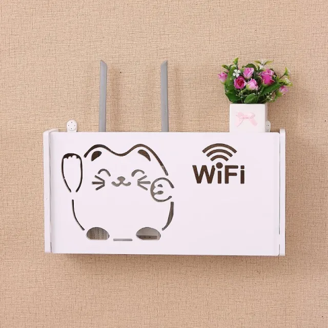 Eco friendly hanging Wifi Router Storage Boxes Cat - Shop at LoveMi